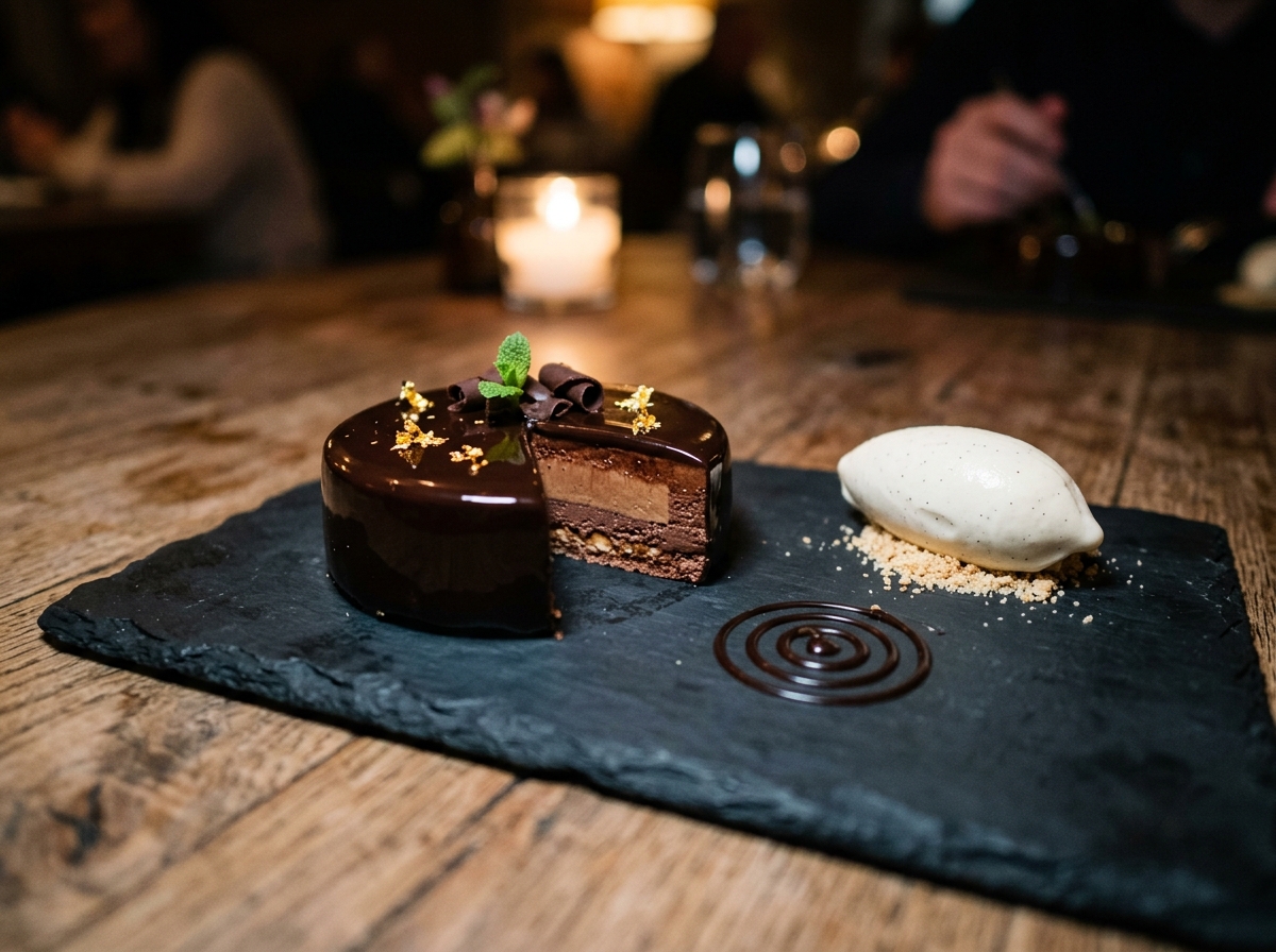 Valrhona Dark Chocolate Entremet